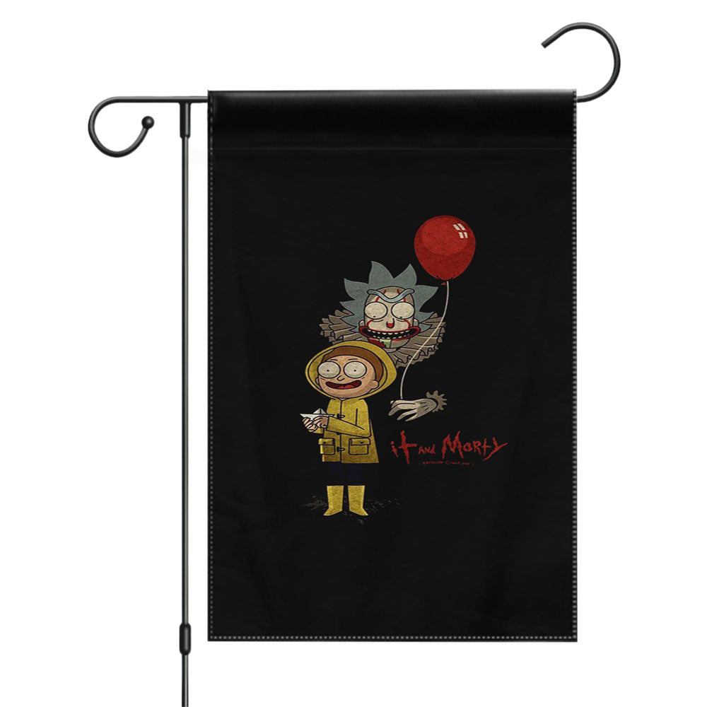 It Rick And Morty Garden Flags Yard Outdoor Lawn 12 X 18