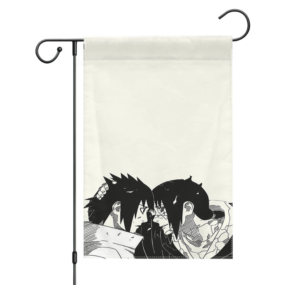 Itachi Uchiha Black Grain Wallpaper Garden Flags Yard Outdoor Lawn 12 X 18