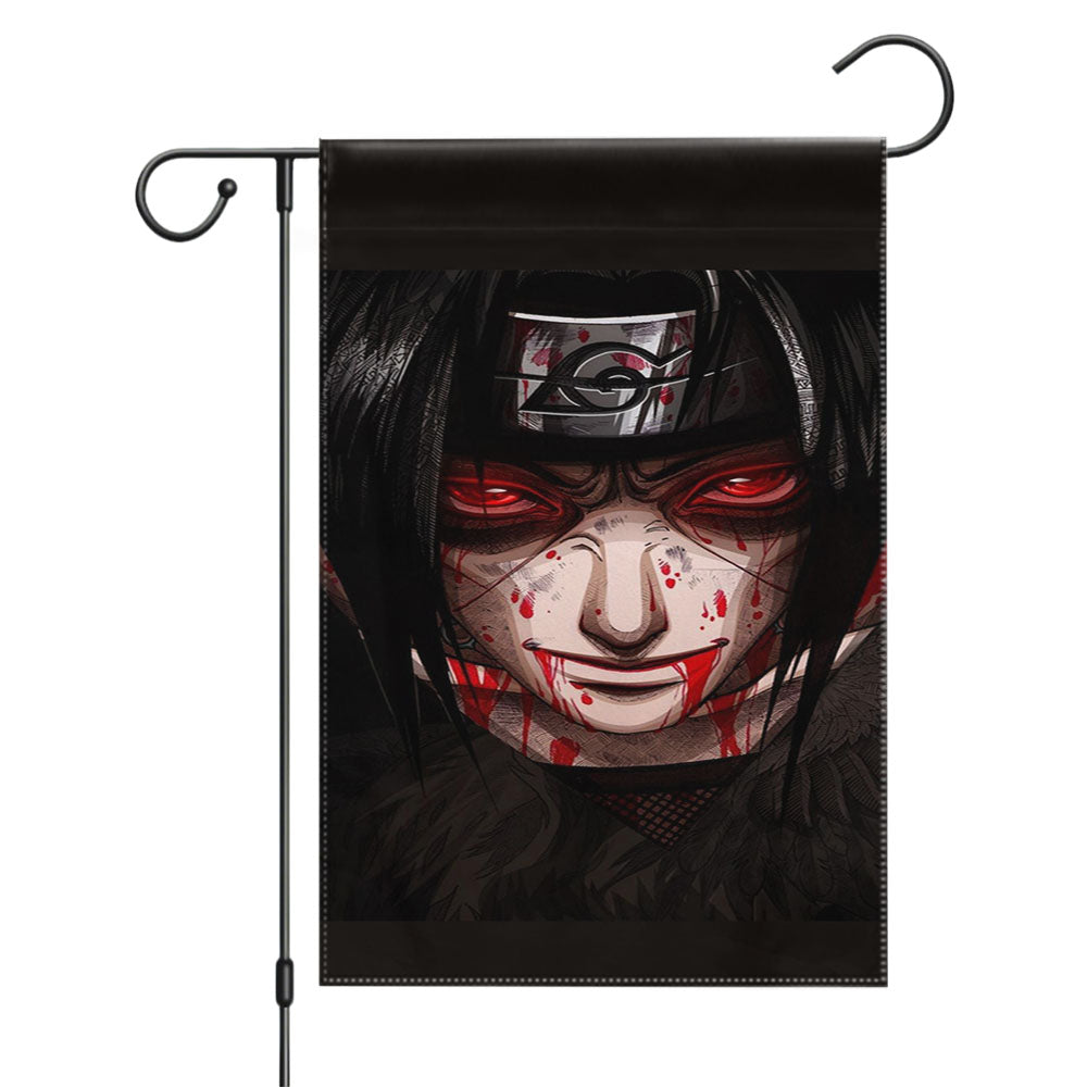 Itachi Uchiha Dead Garden Flags Yard Outdoor Lawn 12 X 18