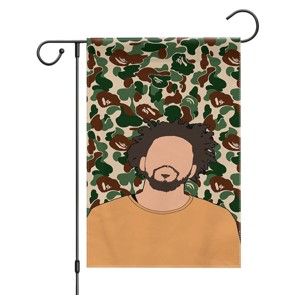 J Cole Army Pattern Garden Flags Yard Outdoor Lawn 12 X 18