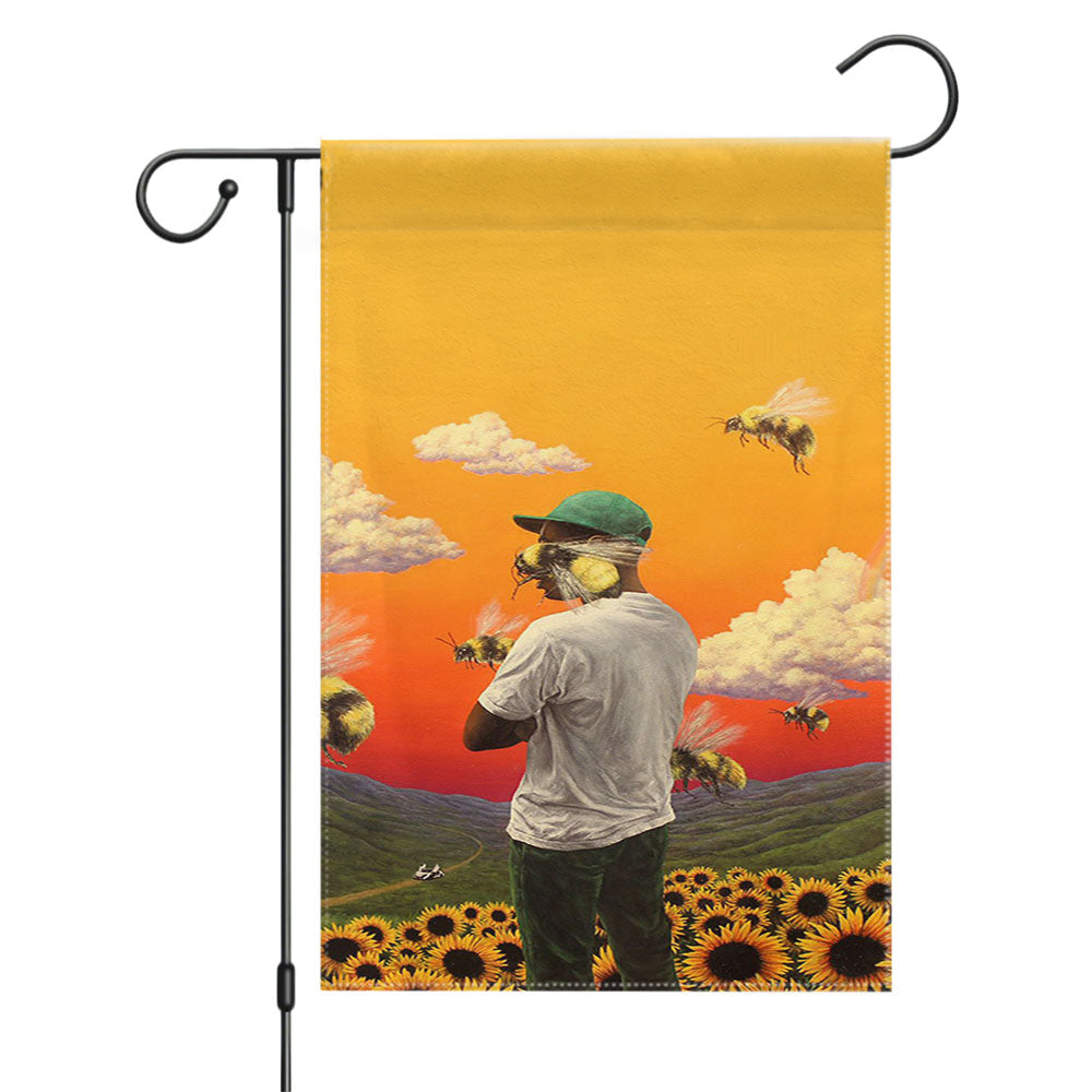 J Cole Bee Garden Sunset Garden Flags Yard Outdoor Lawn 12 X 18