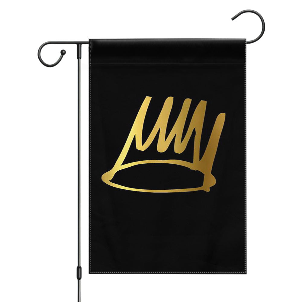 J Cole Crownn Garden Flags Yard Outdoor Lawn 12 X 18