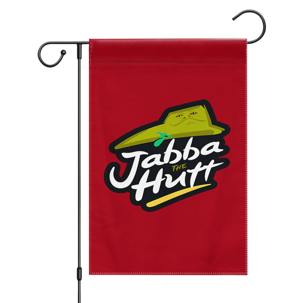 Jabba The Hut Pizza Garden Flags Yard Outdoor Lawn 12 X 18