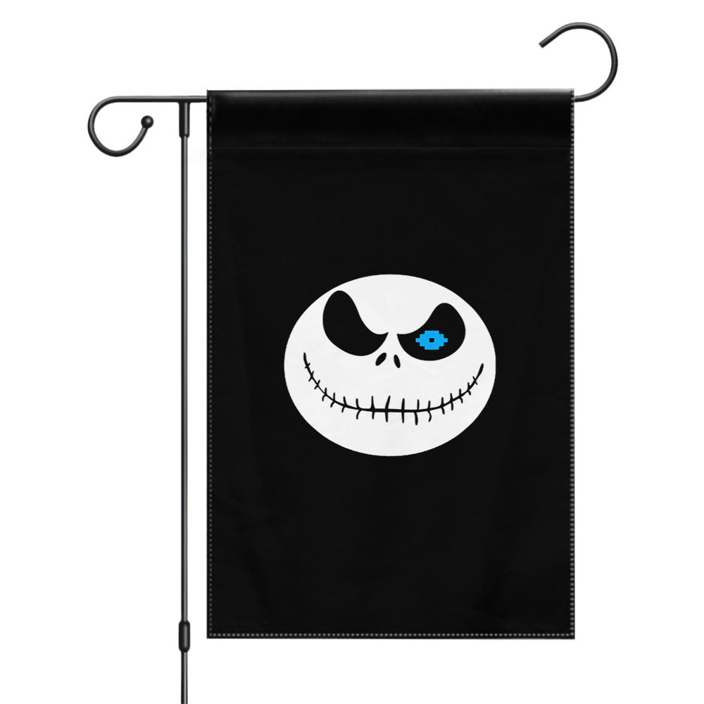 Jack Sansington Skellinsans On Black Garden Flags Yard Outdoor Lawn 12 X 18