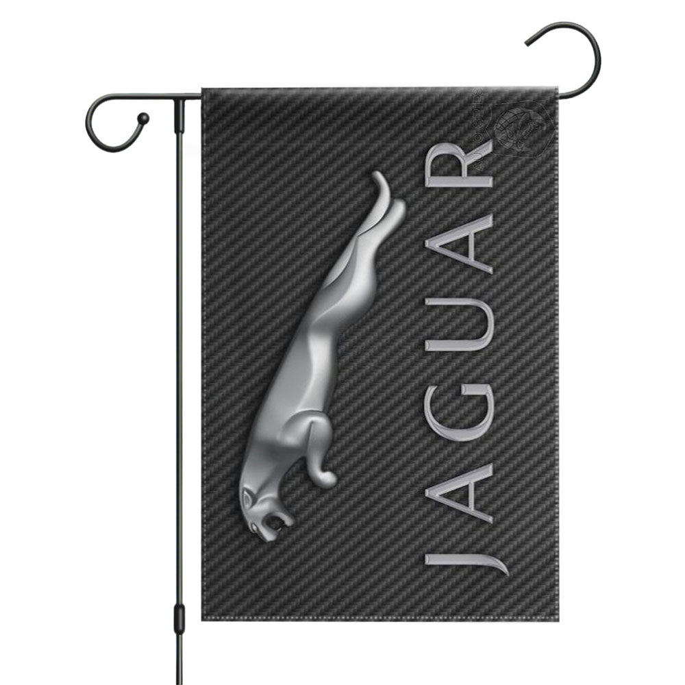 Jaguar Logo Garden Flags Yard Outdoor Lawn 12 X 18