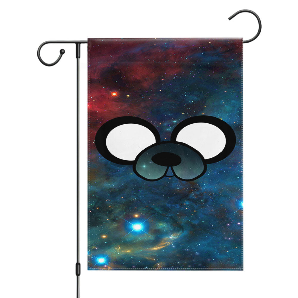 Jake Adventure Time Galaxy Garden Flags Yard Outdoor Lawn 12 X 18