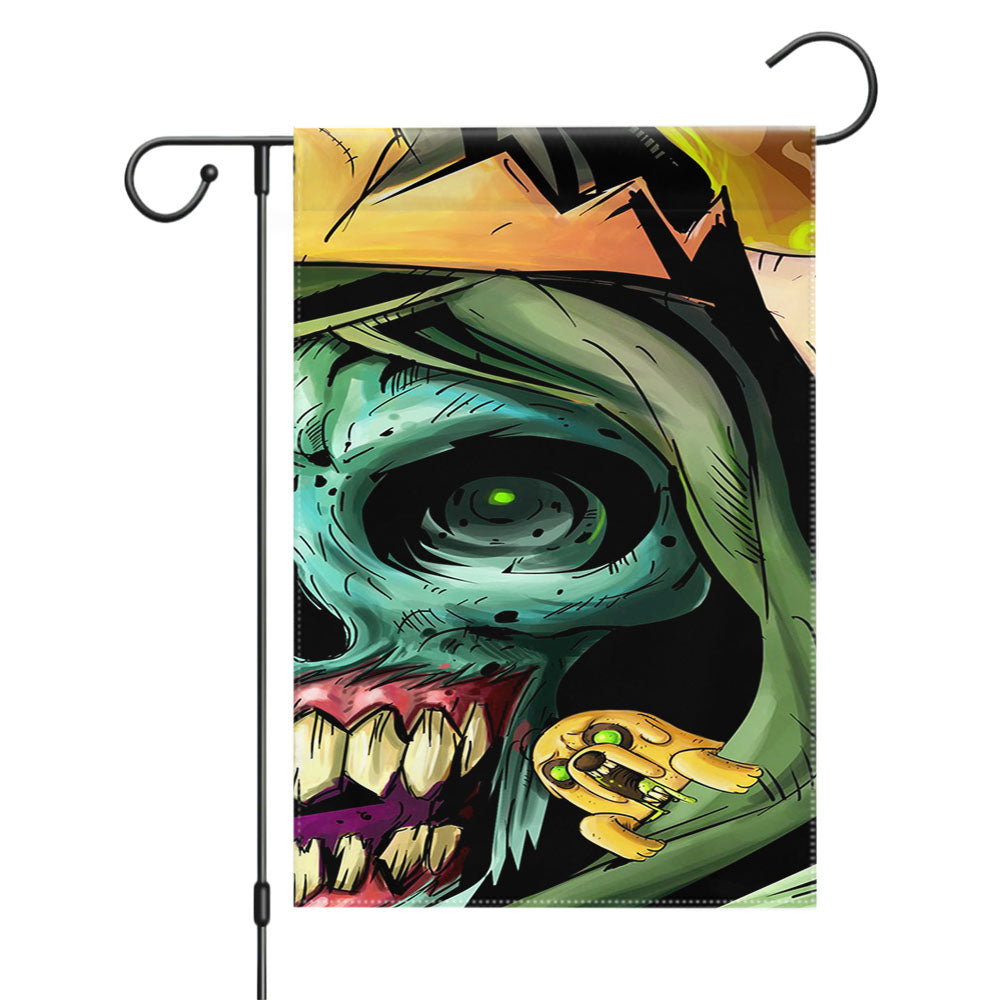 Jake And Skull Monster Garden Flags Yard Outdoor Lawn 12 X 18