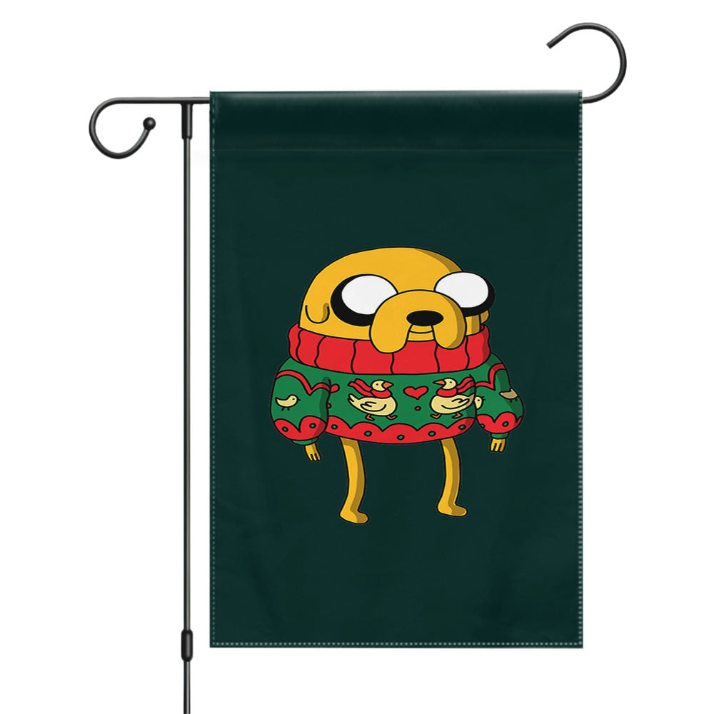Jake Christmas Jumper Garden Flags Yard Outdoor Lawn 12 X 18