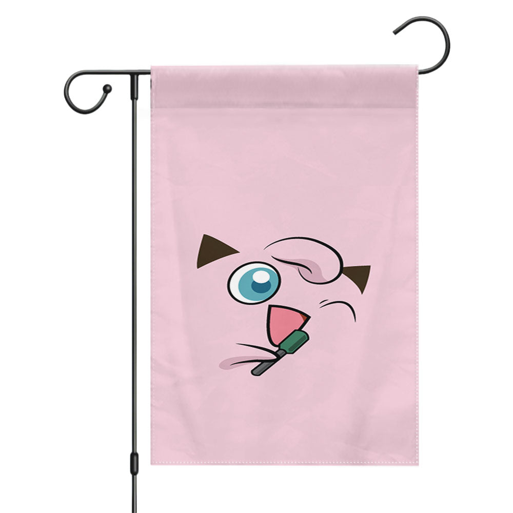 Jigglypuff Pokemon Garden Flags Yard Outdoor Lawn 12 X 18