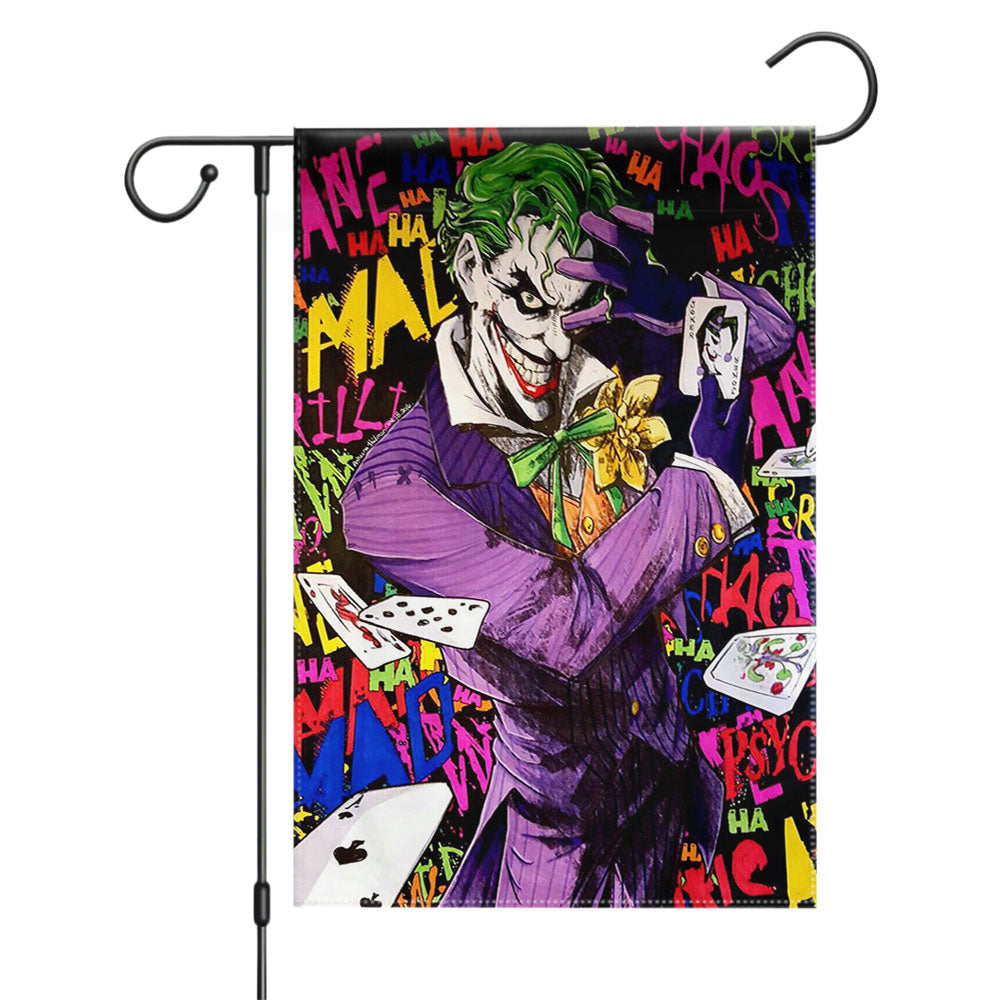 Joker Artwork Garden Flags Yard Outdoor Lawn 12 X 18