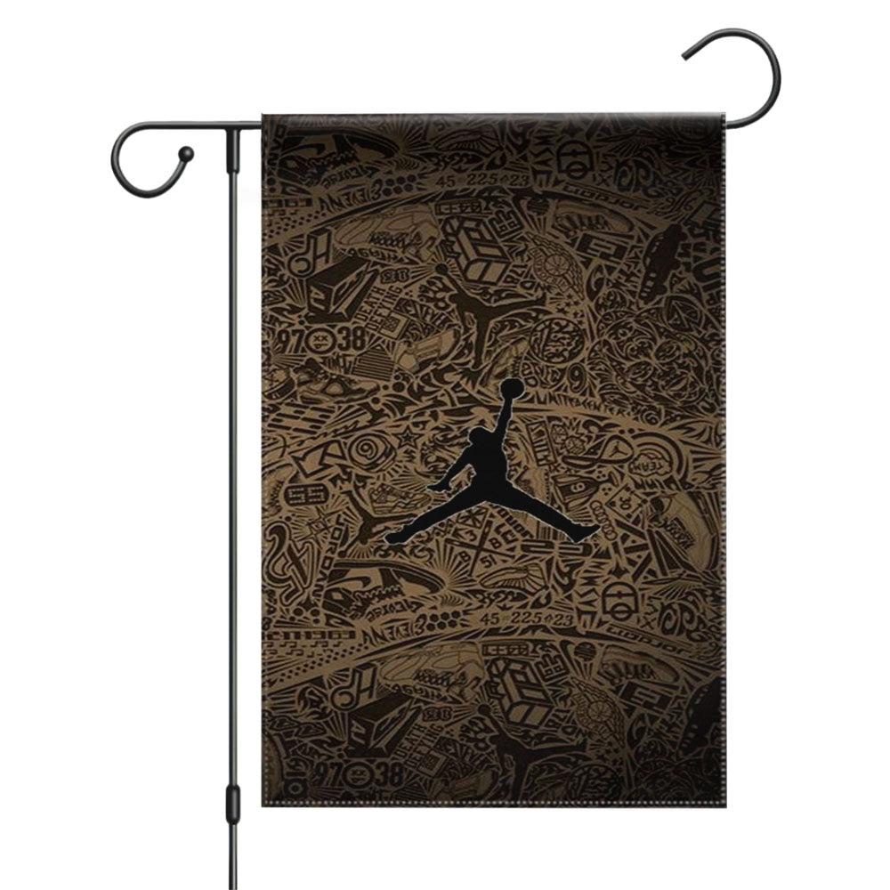 Jordan Player Nba 23 Garden Flags Yard Outdoor Lawn 12 X 18