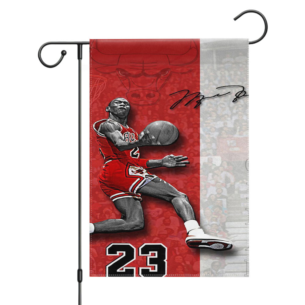 Jordan Retro 7 Raptors Print Garden Flags Yard Outdoor Lawn 12 X 18