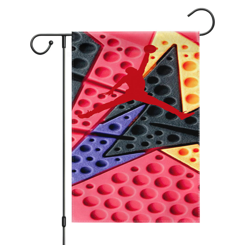 Jordan Retro Sneaker Garden Flags Yard Outdoor Lawn 12 X 18