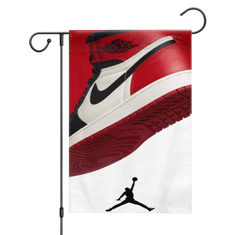 Jordan Sneaker Collection 8 Bit Style Garden Flags Yard Outdoor Lawn 12 X 18