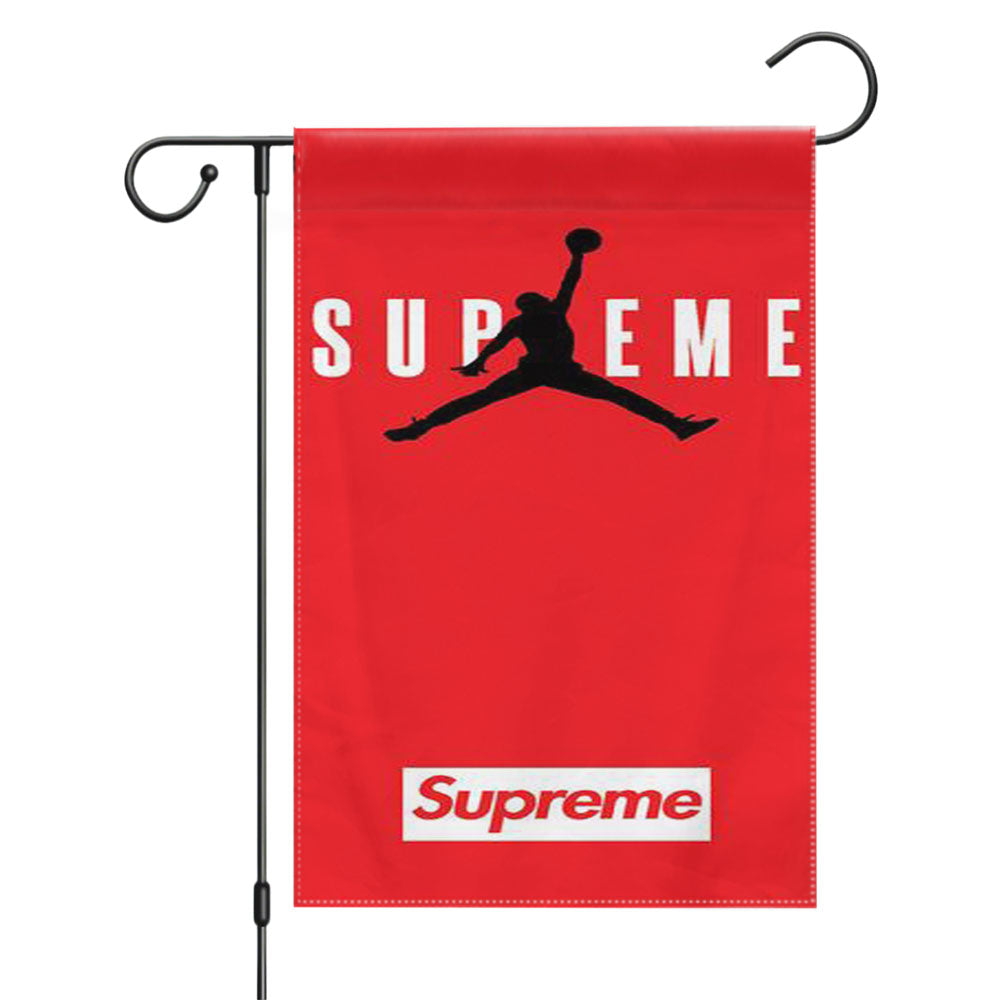 Jordan Supreme White Garden Flags Yard Outdoor Lawn 12 X 18