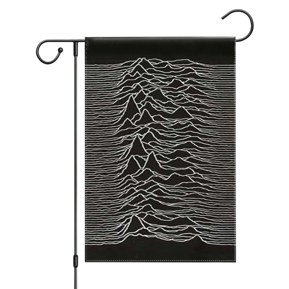Joy Division Unknown Pleasures Garden Flags Yard Outdoor Lawn 12 X 18