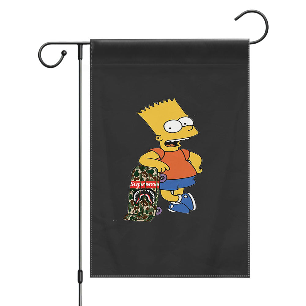 Joy Rich Bart Simpson Garden Flags Yard Outdoor Lawn 12 X 18