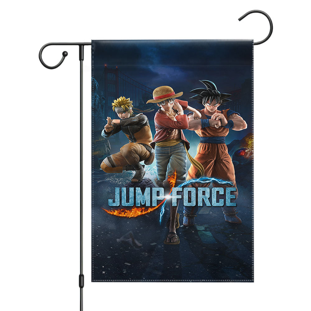 Jump Force Fighting Games Garden Flags Yard Outdoor Lawn 12 X 18