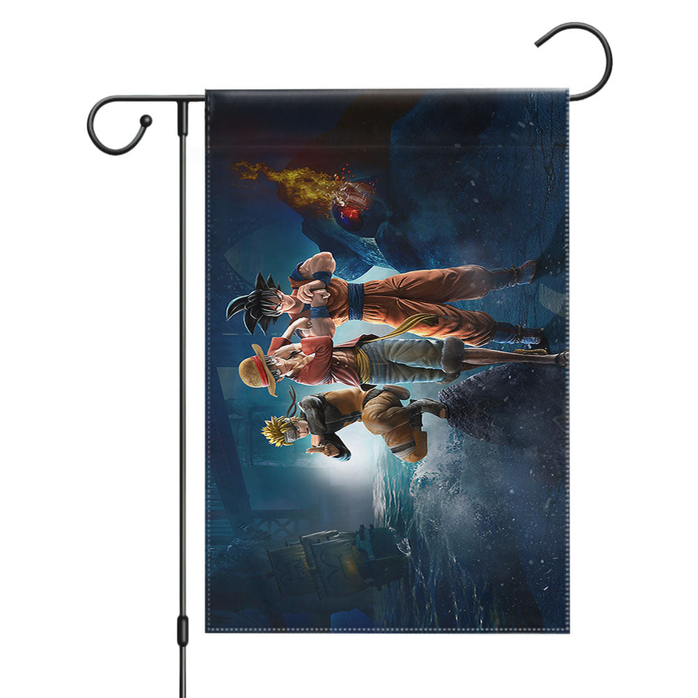 Jump Force Games Wallpaper Garden Flags Yard Outdoor Lawn 12 X 18