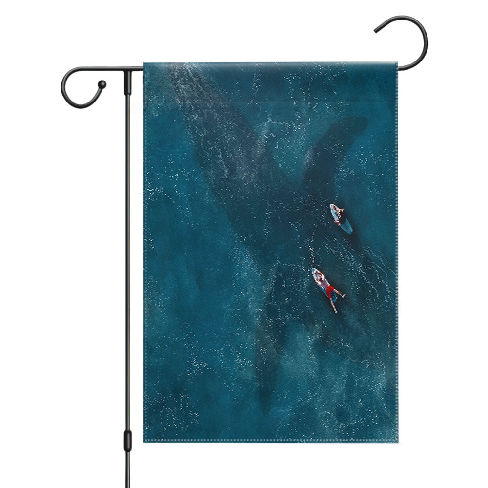 Jurassic World The Dark Continent Logo Jungle Garden Flags Yard Outdoor Lawn 12 X 18
