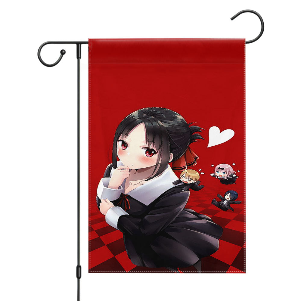 Kaguya Sama Anime Garden Flags Yard Outdoor Lawn 12 X 18