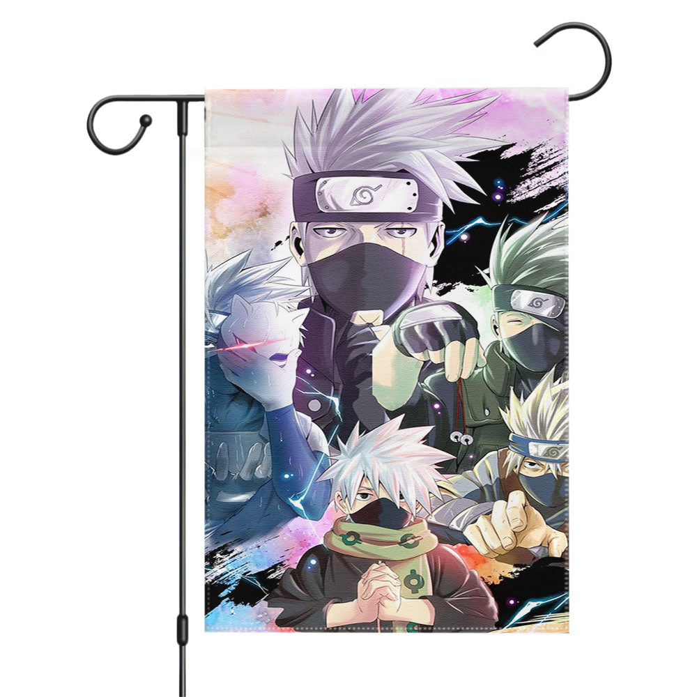 Kakashi Hatake Transformation Pedia Garden Flags Yard Outdoor Lawn 12 X 18
