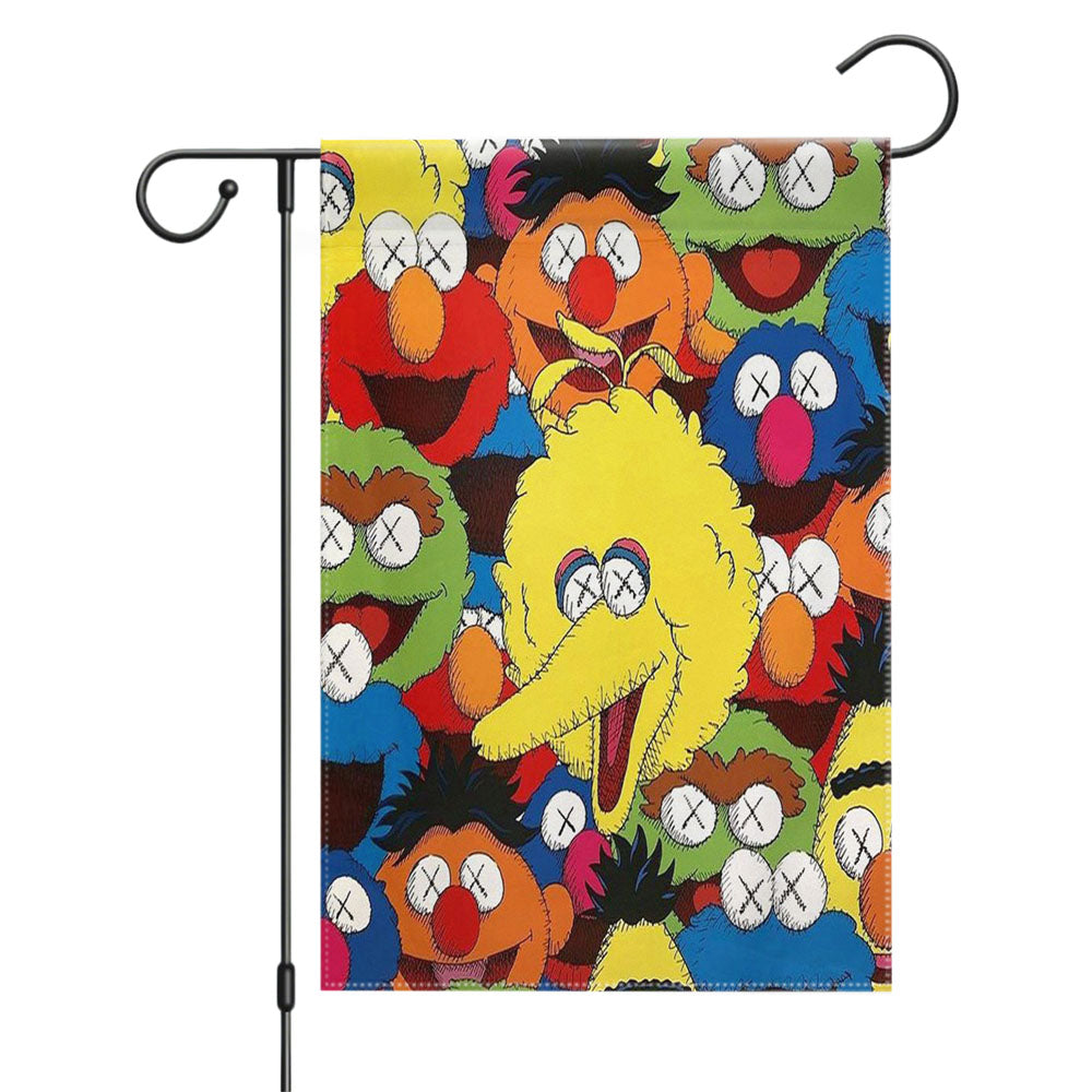 Kaws Paws Garden Flags Yard Outdoor Lawn 12 X 18