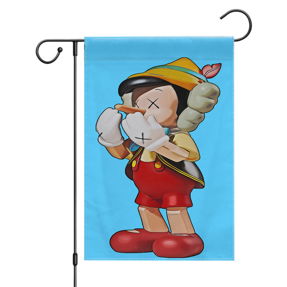 Kaws Pop Art Garden Flags Yard Outdoor Lawn 12 X 18