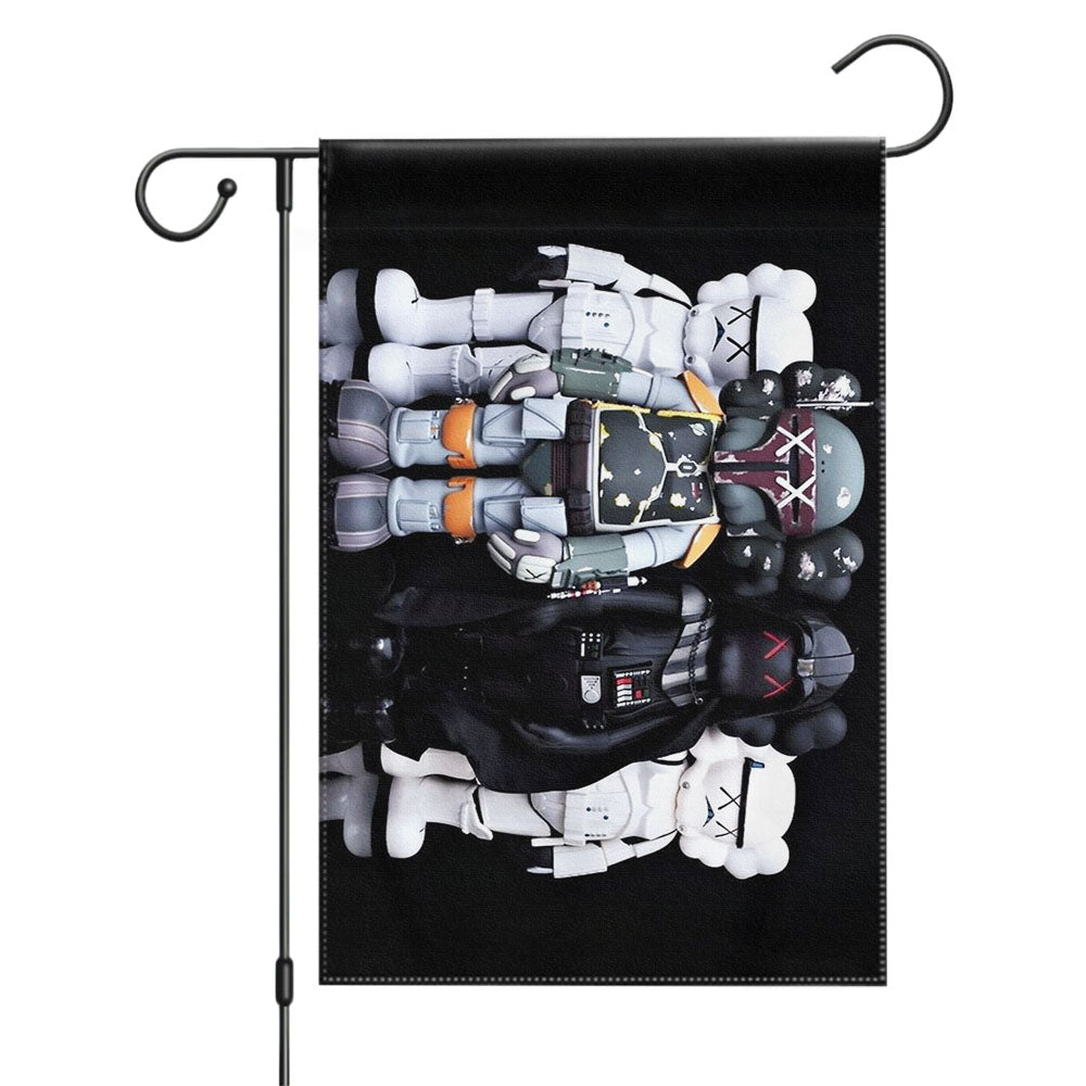 Kaws Star Wars Marble Garden Flags Yard Outdoor Lawn 12 X 18