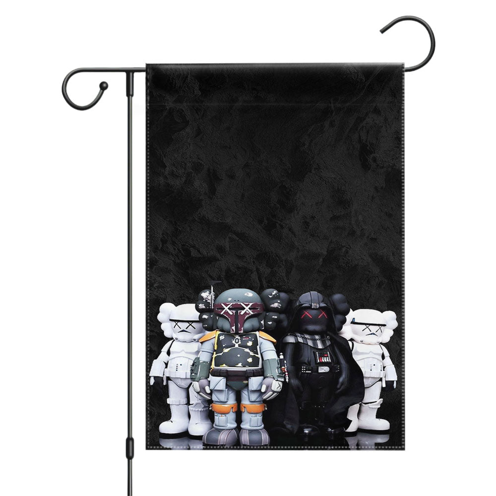 Kaws Wallpaper Garden Flags Yard Outdoor Lawn 12 X 18