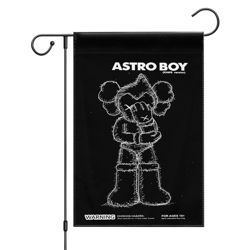 Kaws X Black Rabbit Garden Flags Yard Outdoor Lawn 12 X 18