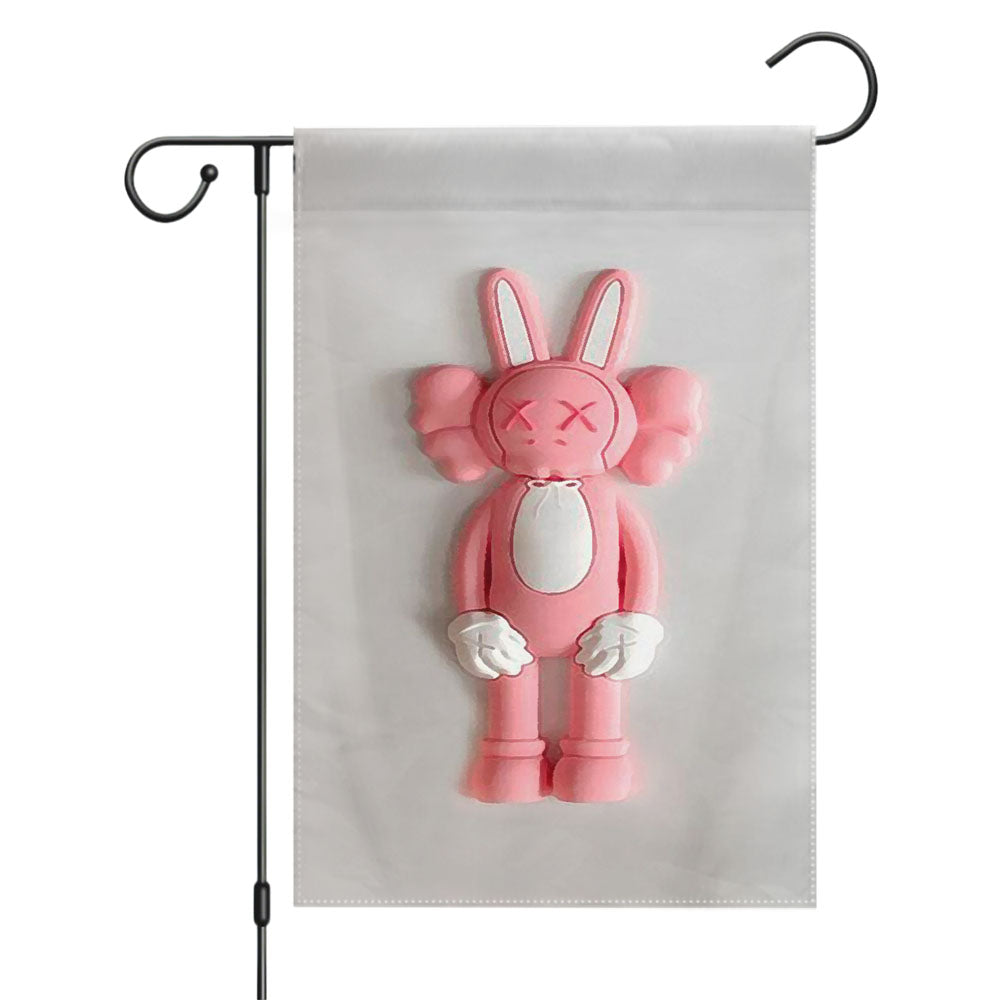 Kaws X Uniqlo Sesame Street 1 Garden Flags Yard Outdoor Lawn 12 X 18