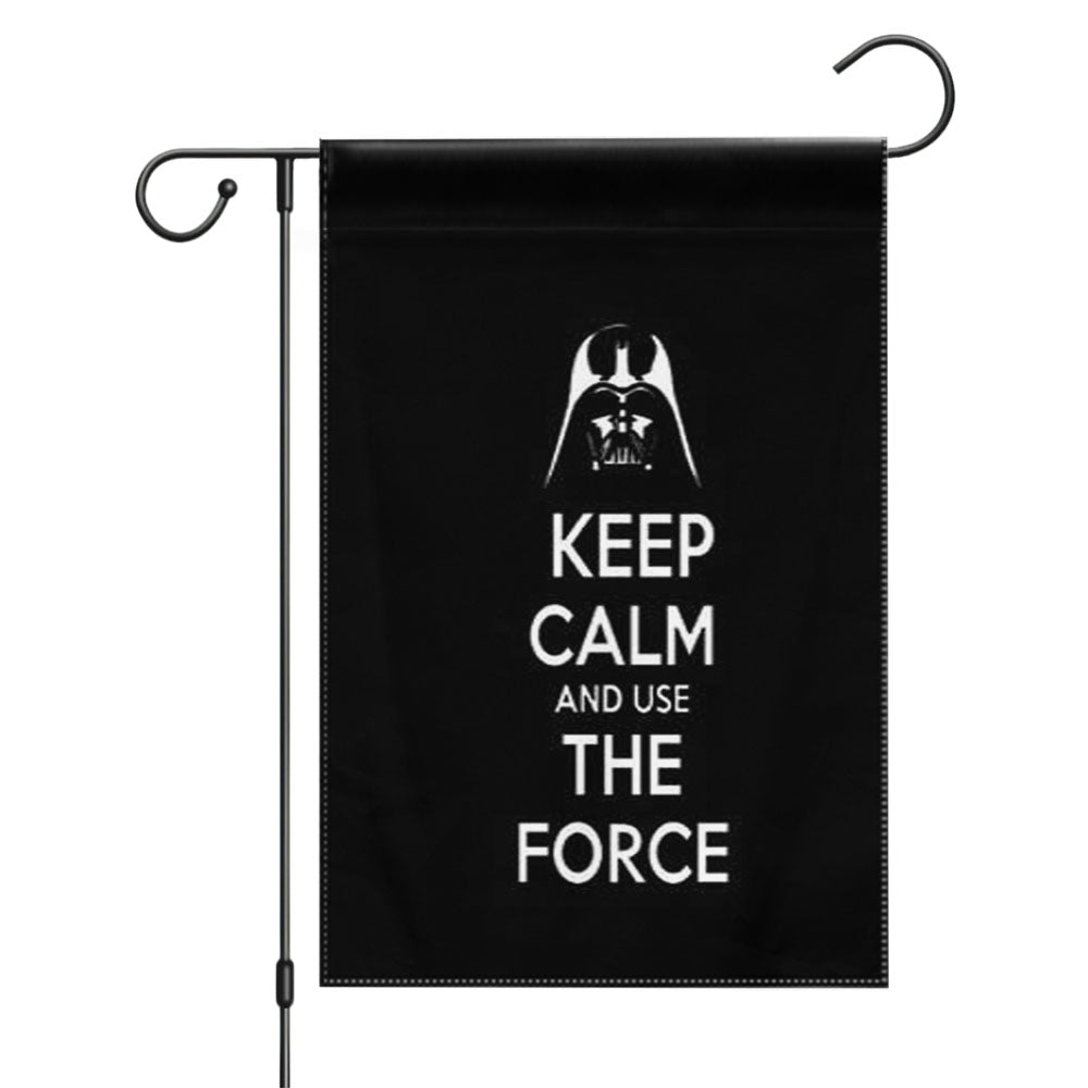 Keep Calm Use The Force Garden Flags Yard Outdoor Lawn 12 X 18