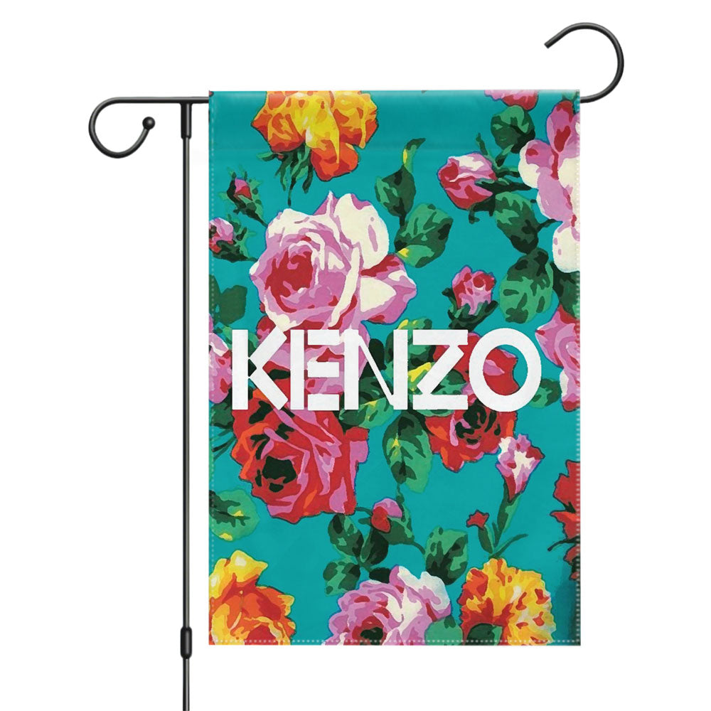 Kenzo Bloom Flower Garden Flags Yard Outdoor Lawn 12 X 18