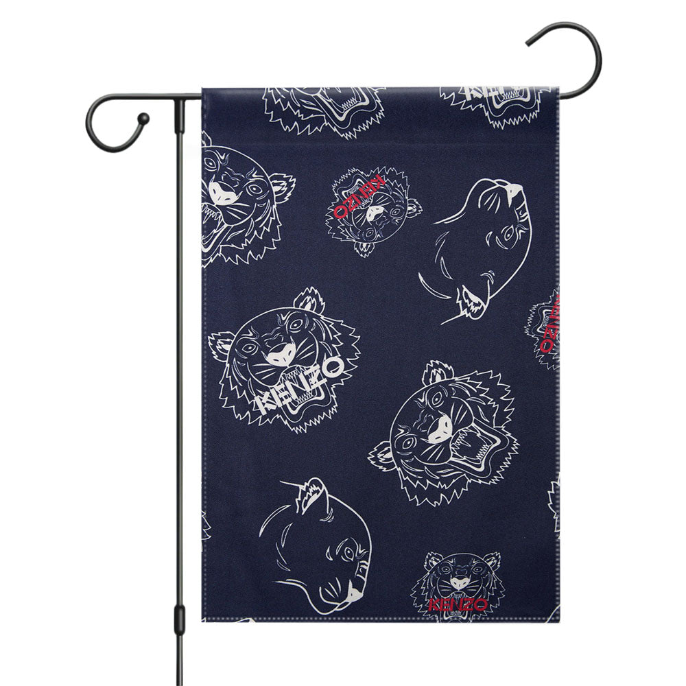Kenzo Tiger Pattern Garden Flags Yard Outdoor Lawn 12 X 18