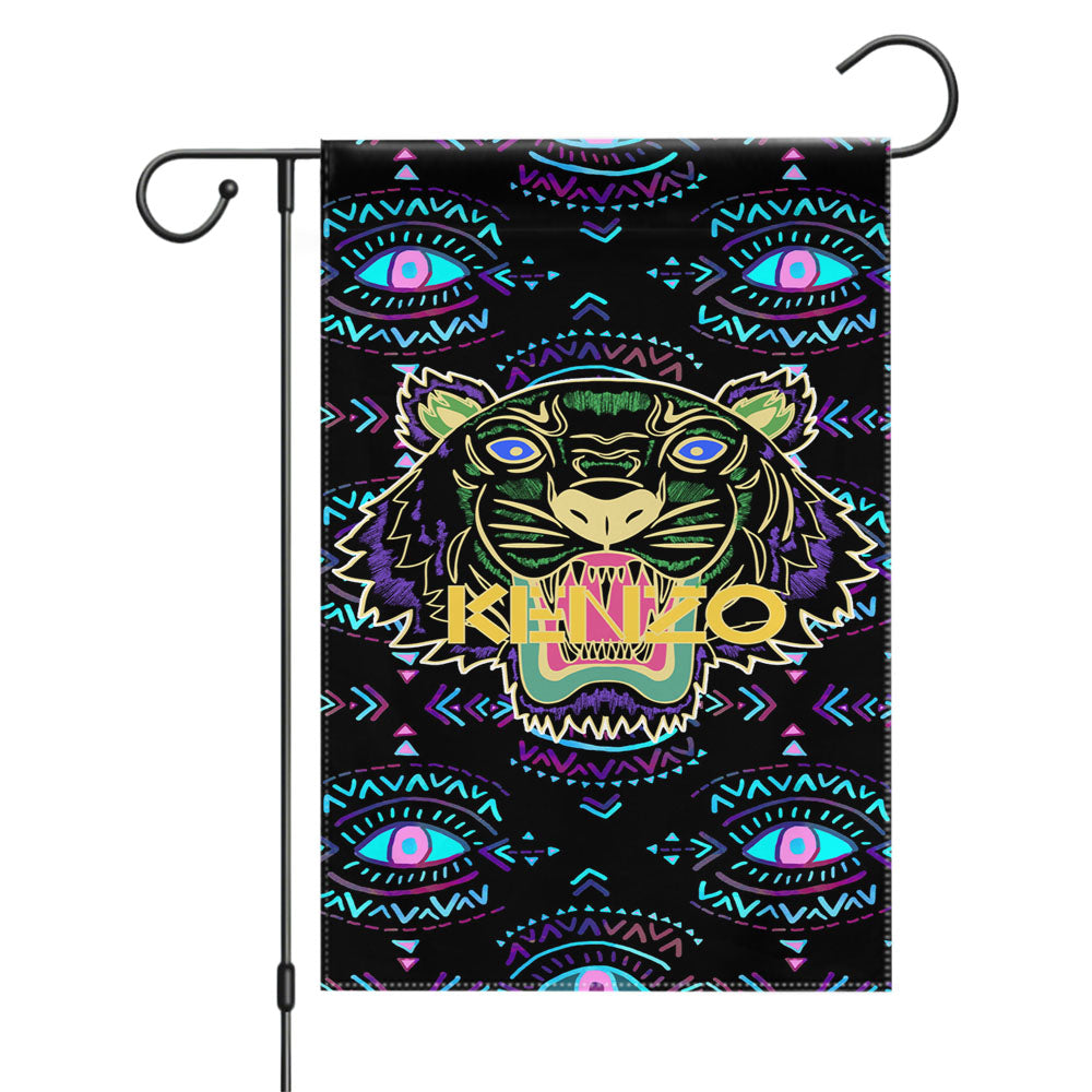Kenzo Tiger Garden Flags Yard Outdoor Lawn 12 X 18