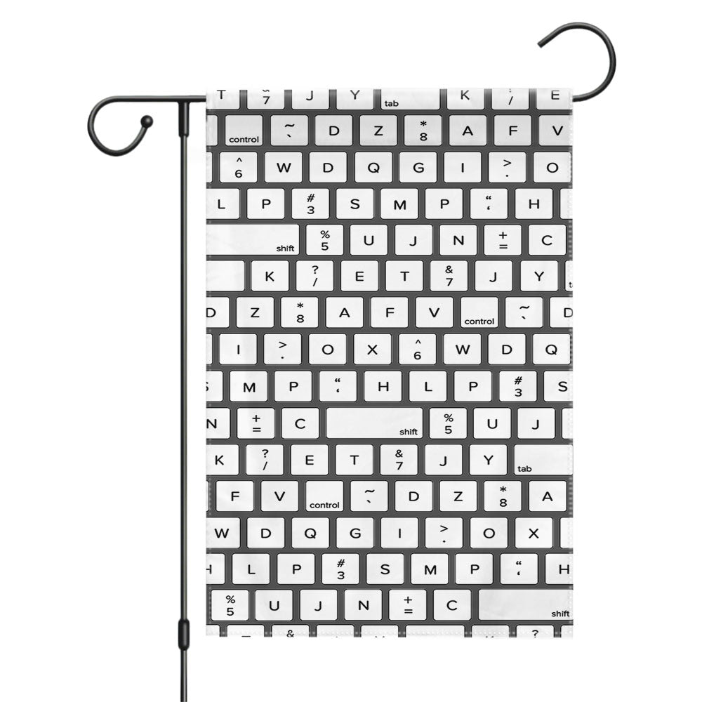 Keyboard Pattern Garden Flags Yard Outdoor Lawn 12 X 18