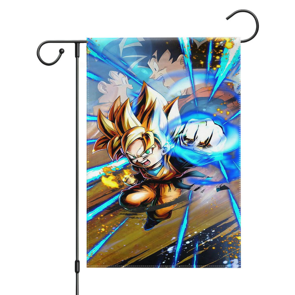Kid Goten Dragon Ball Z Garden Flags Yard Outdoor Lawn 12 X 18
