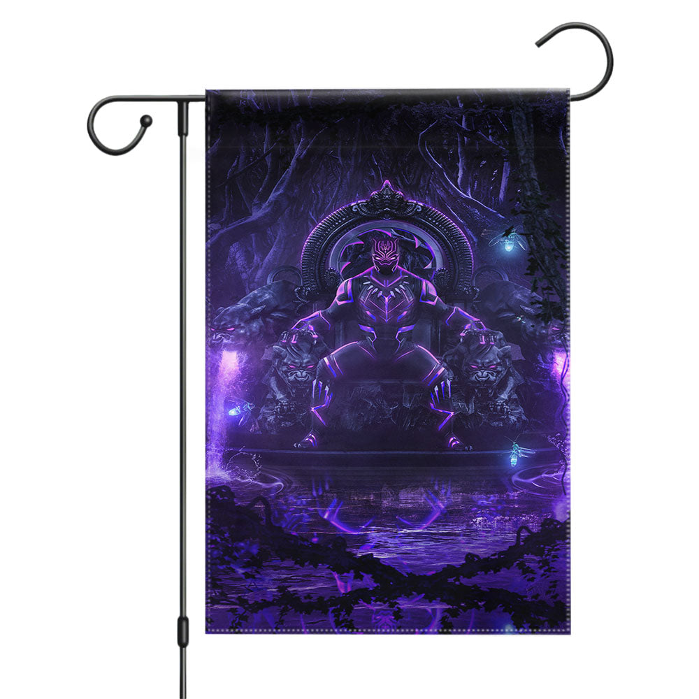 King Black Panther Garden Flags Yard Outdoor Lawn 12 X 18