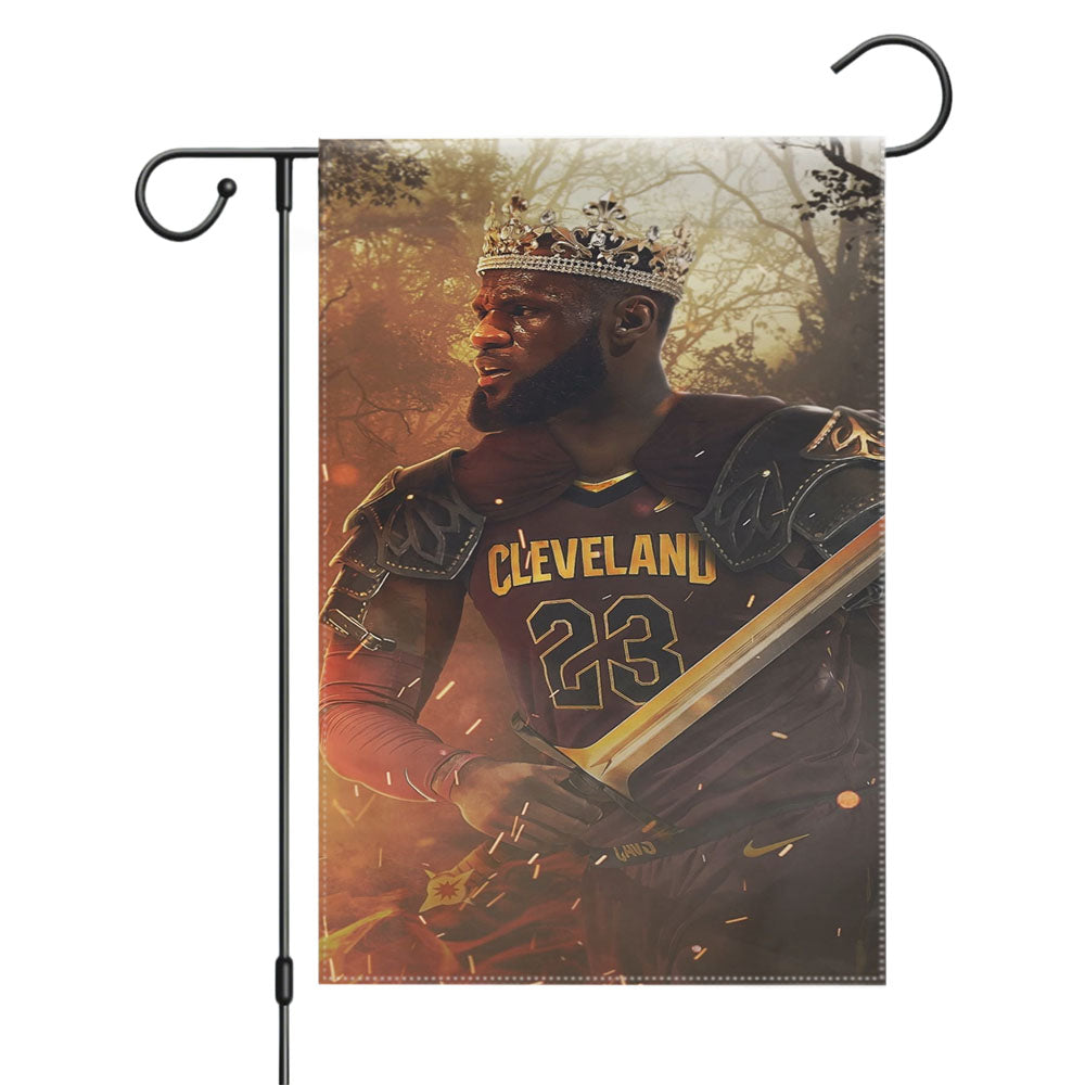 King Lebron James Game Of Thrones Nba Garden Flags Yard Outdoor Lawn 12 X 18