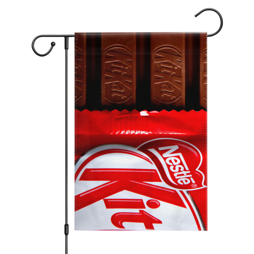 Kitkat Chocolate Garden Flags Yard Outdoor Lawn 12 X 18