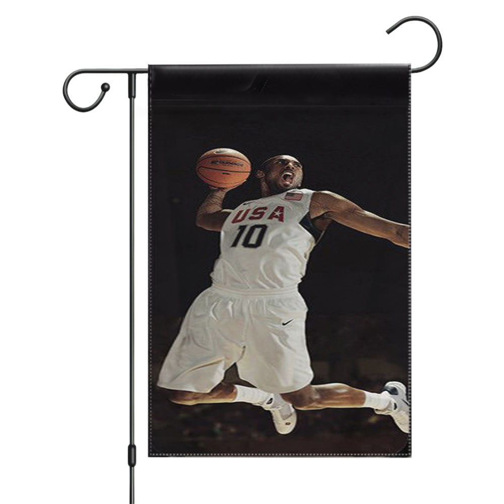 Kobe Bryant Black Mamba Light Lakers Garden Flags Yard Outdoor Lawn 12 X 18