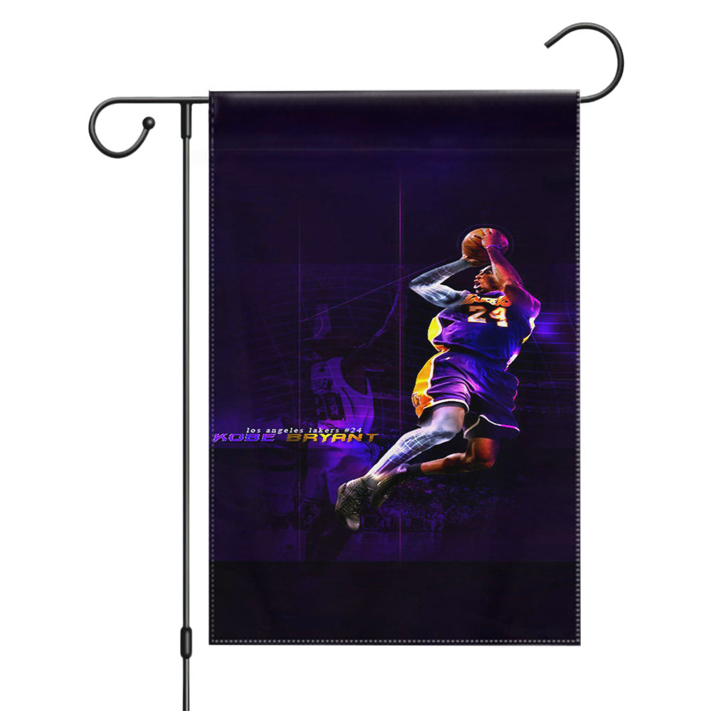 Kobe Bryant Black Mamba Garden Flags Yard Outdoor Lawn 12 X 18