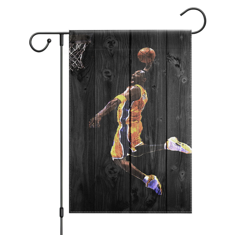 Kobe Bryant Doubt Herovillain Garden Flags Yard Outdoor Lawn 12 X 18