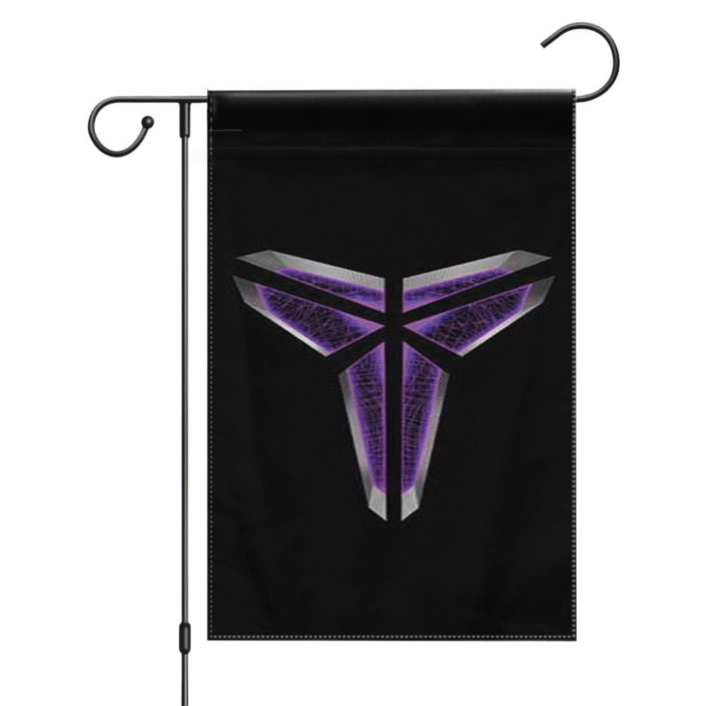 Kobe Bryant Rejection Herovillain Garden Flags Yard Outdoor Lawn 12 X 18