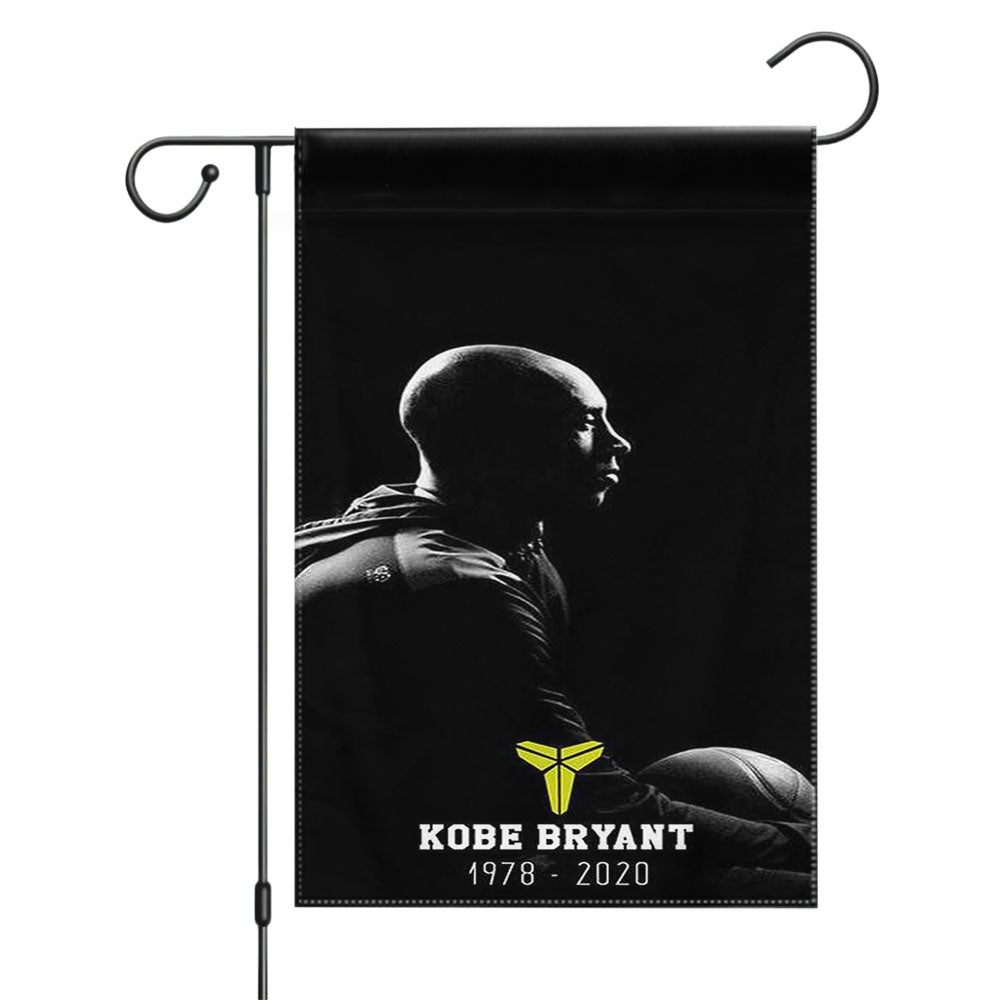 Kobe Bryant Signature Garden Flags Yard Outdoor Lawn 12 X 18