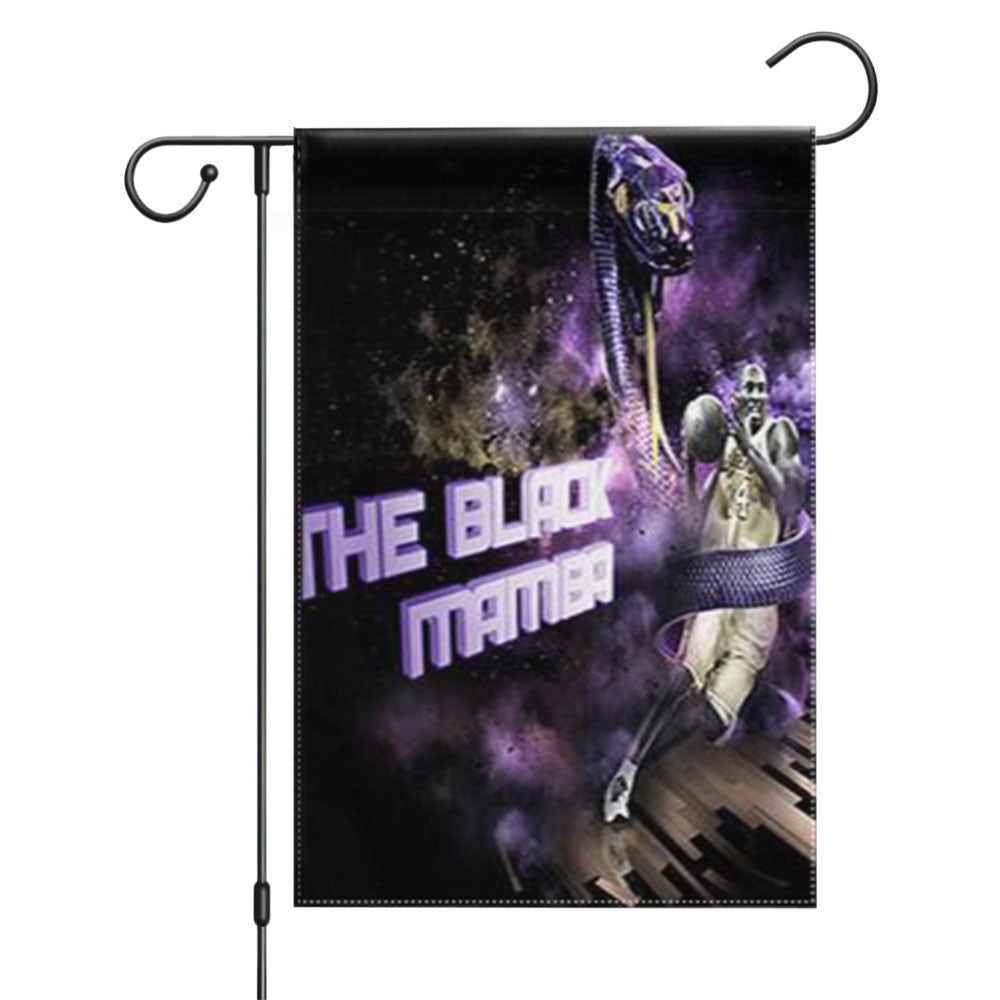 Kobe Bryant The Black Mamba Garden Flags Yard Outdoor Lawn 12 X 18