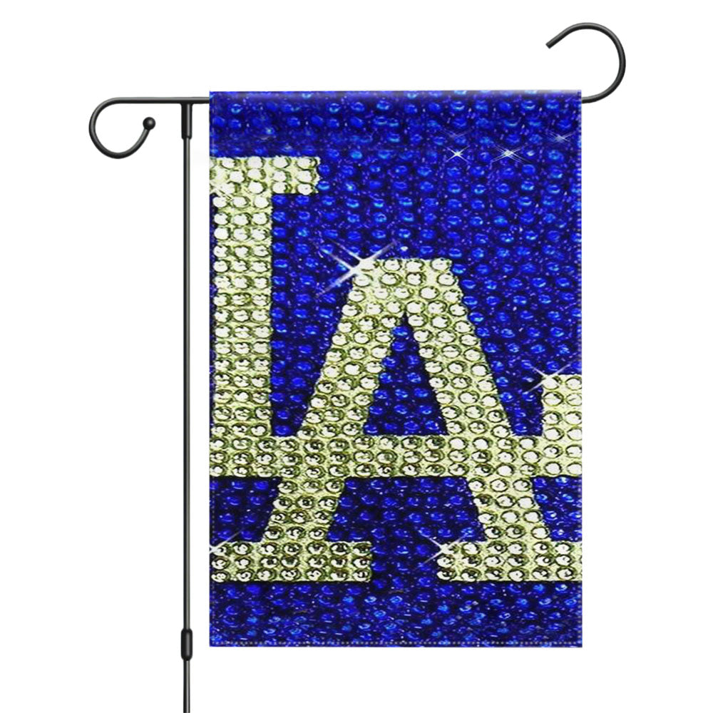 La Los Angeles Dodgers Diamond Garden Flags Yard Outdoor Lawn 12 X 18