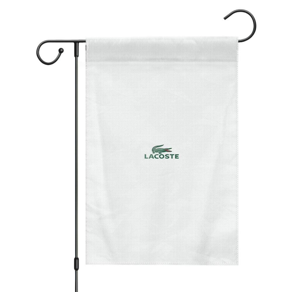 Lacoste Crocodile Logo Garden Flags Yard Outdoor Lawn 12 X 18