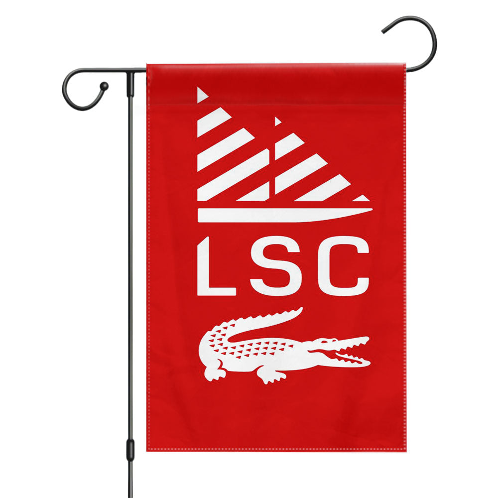 Lacoste Sailing Club Red Garden Flags Yard Outdoor Lawn 12 X 18